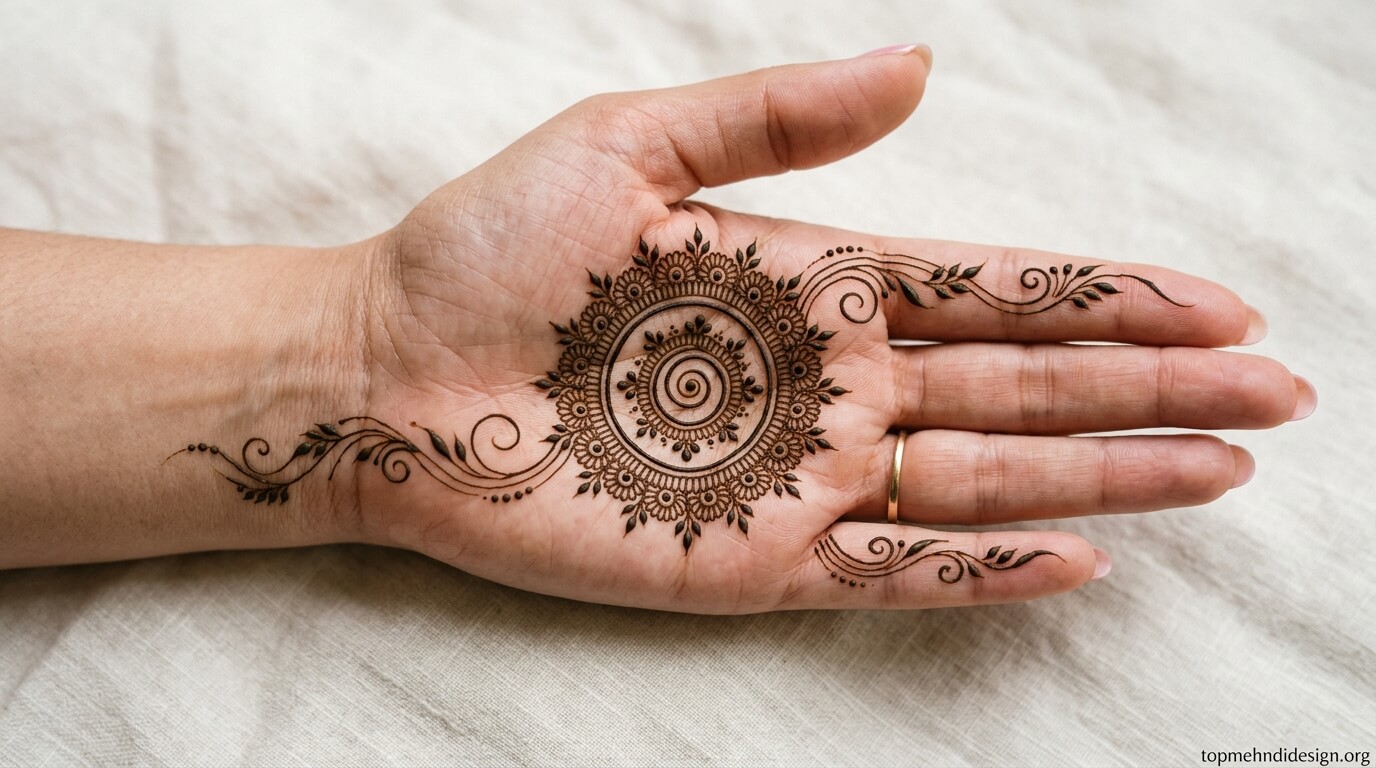 Bakra Eid Mehndi Design Front Hand 2026