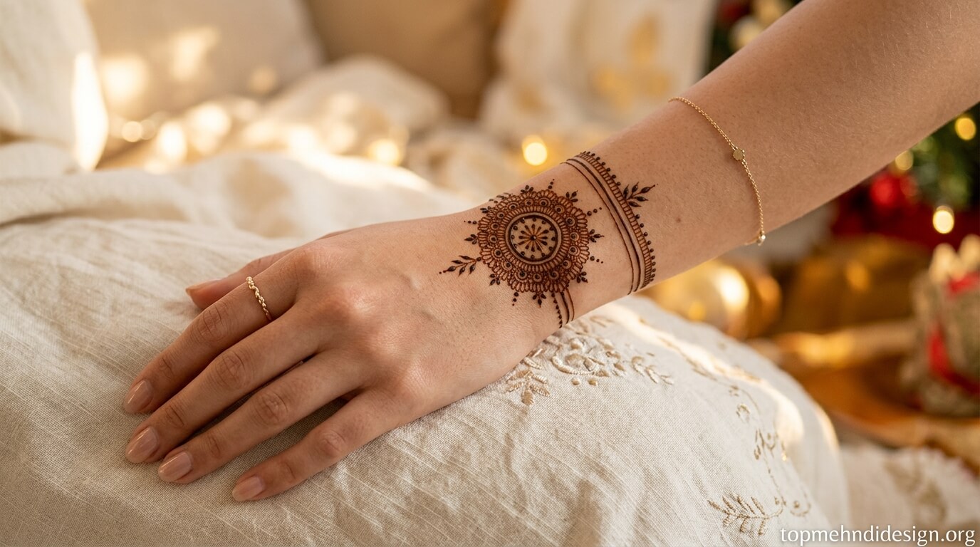 Bakra Eid Mehndi Design Wrist 2026