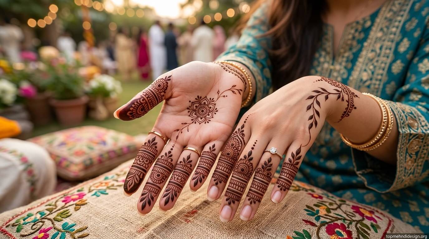 Bakra Eid Mehndi Design Front Hand 2026