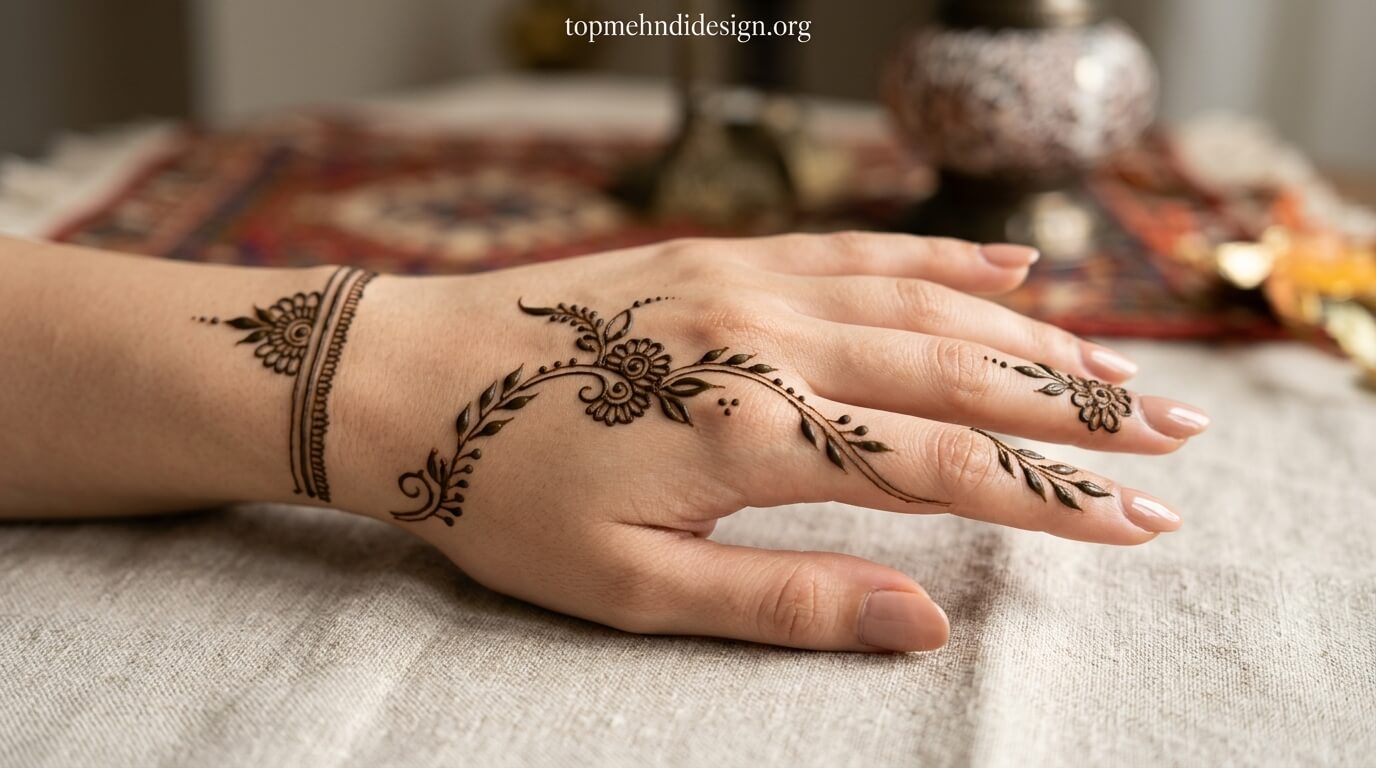 Bakra Eid Mehndi Design Simple Back Hand 2026