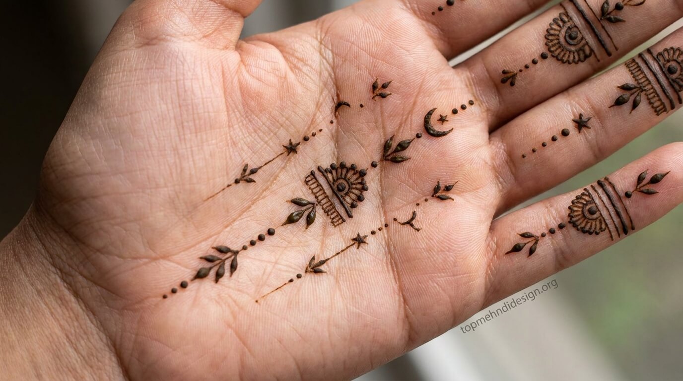Bakra Eid Mehndi Design Simple Front Hand 2026