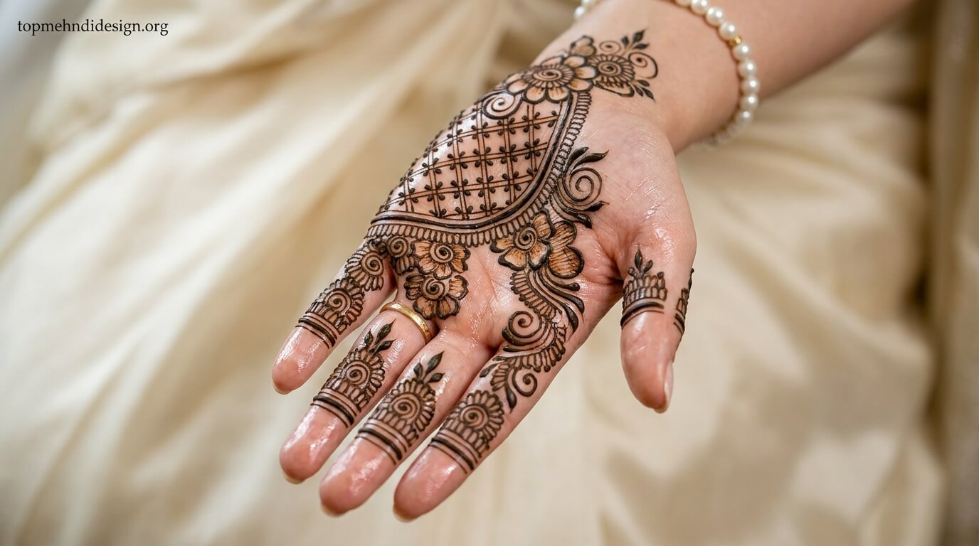 Nikah Mehndi Design Simple 2026 