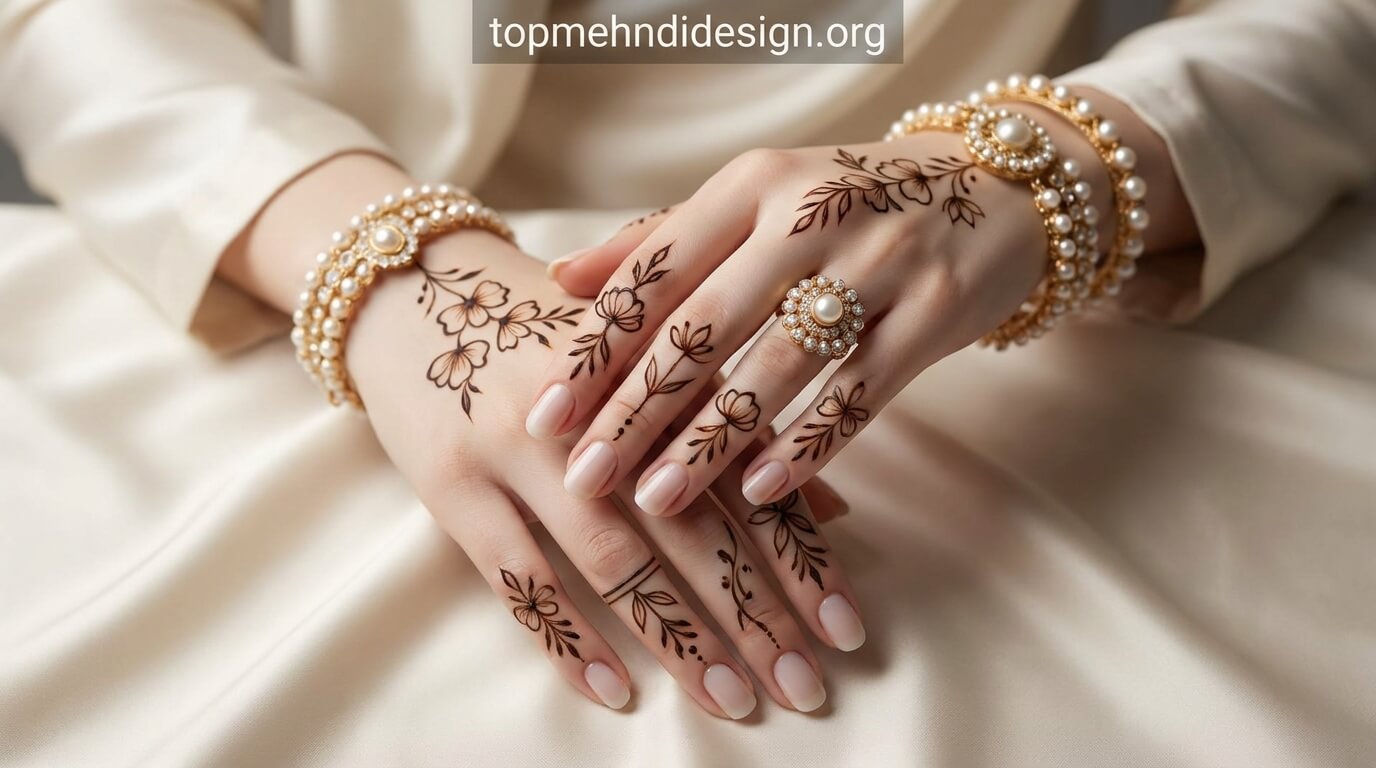 Nikah Mehndi Design Simple 2026