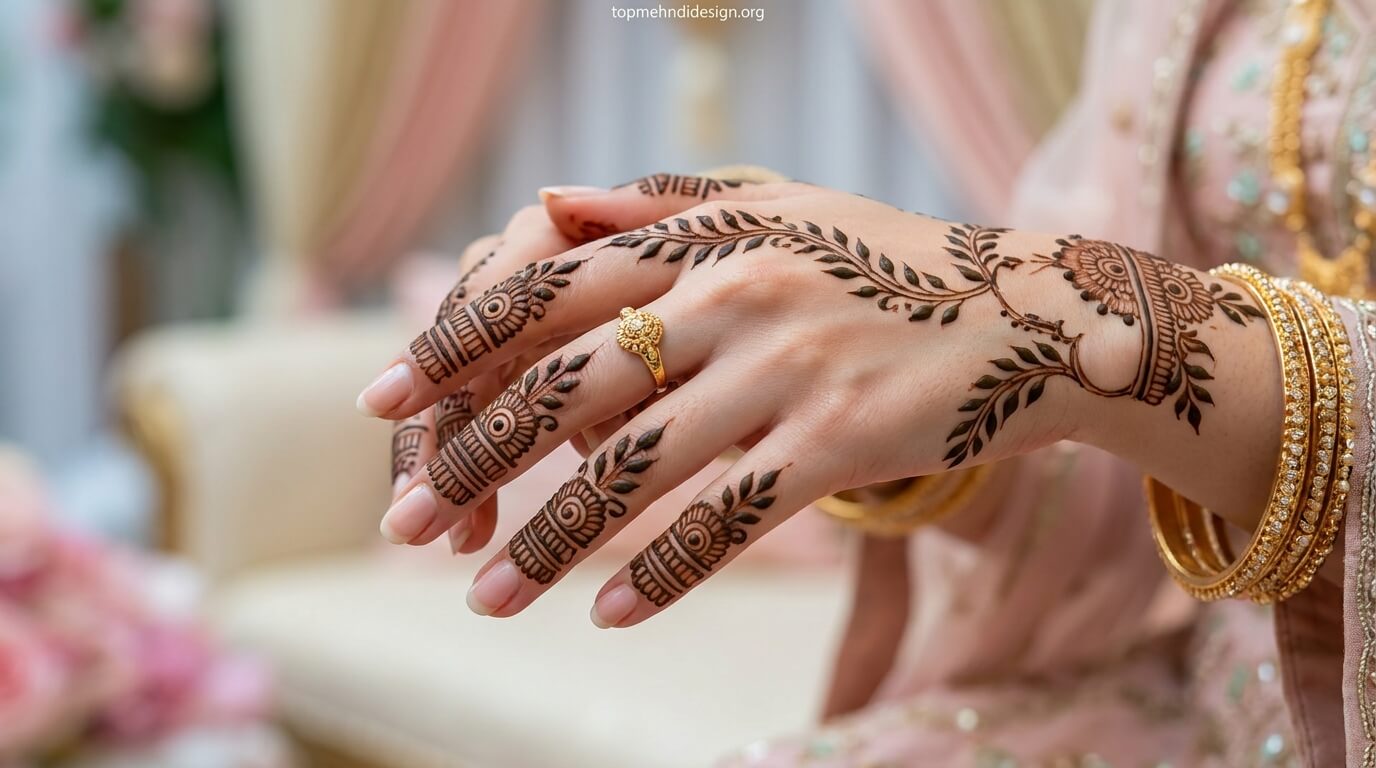 Nikah Mehndi Design Simple 2026 
