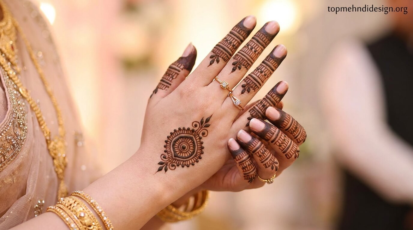Nikah Mehndi Design Simple 2026 