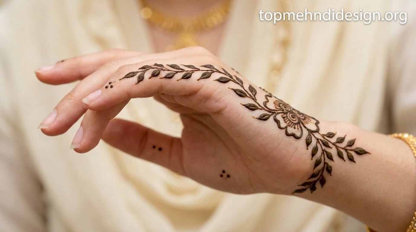 Nikah Mehndi Design Simple 2026 