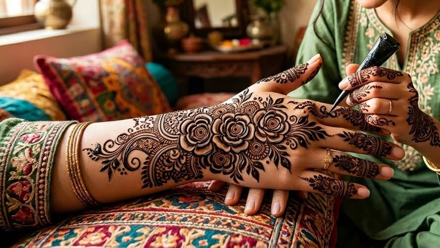 Asan Mehndi Design Ghar Par 2026 