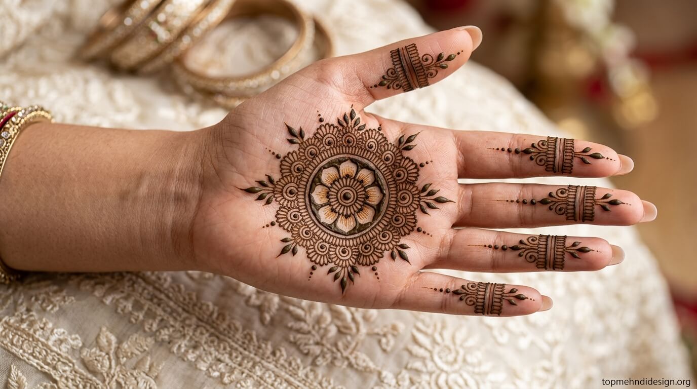 Bakra Eid Mehndi Design Front Hand 2026