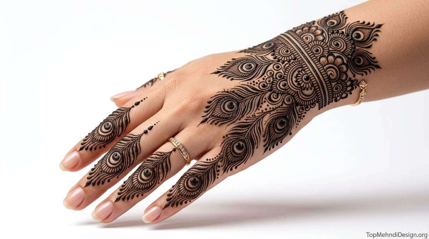 Peacock Mehndi Design for Eid ul Adha 2026