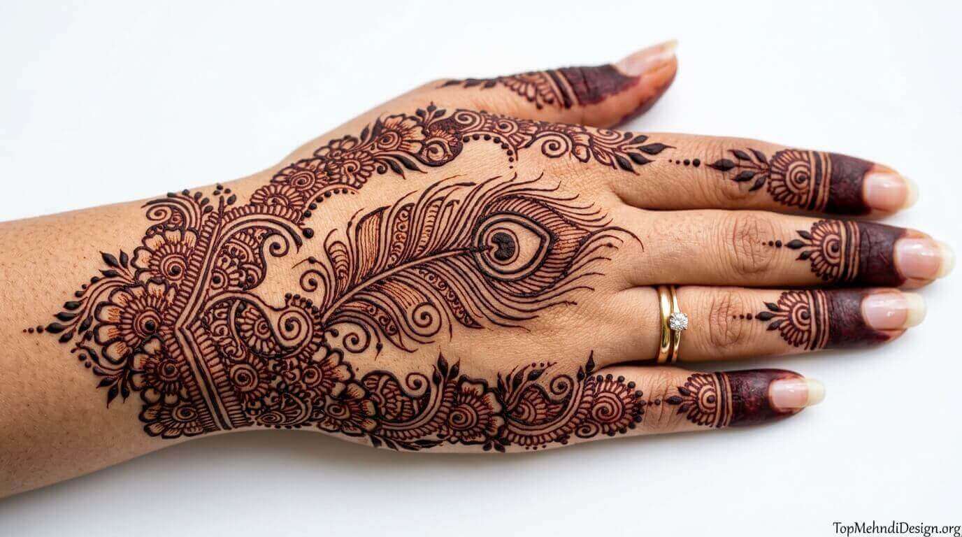 Peacock Mehndi Design for Eid ul Adha 2026