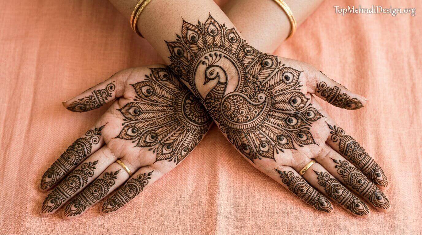 Peacock Mehndi Design for Eid ul Adha 2026
