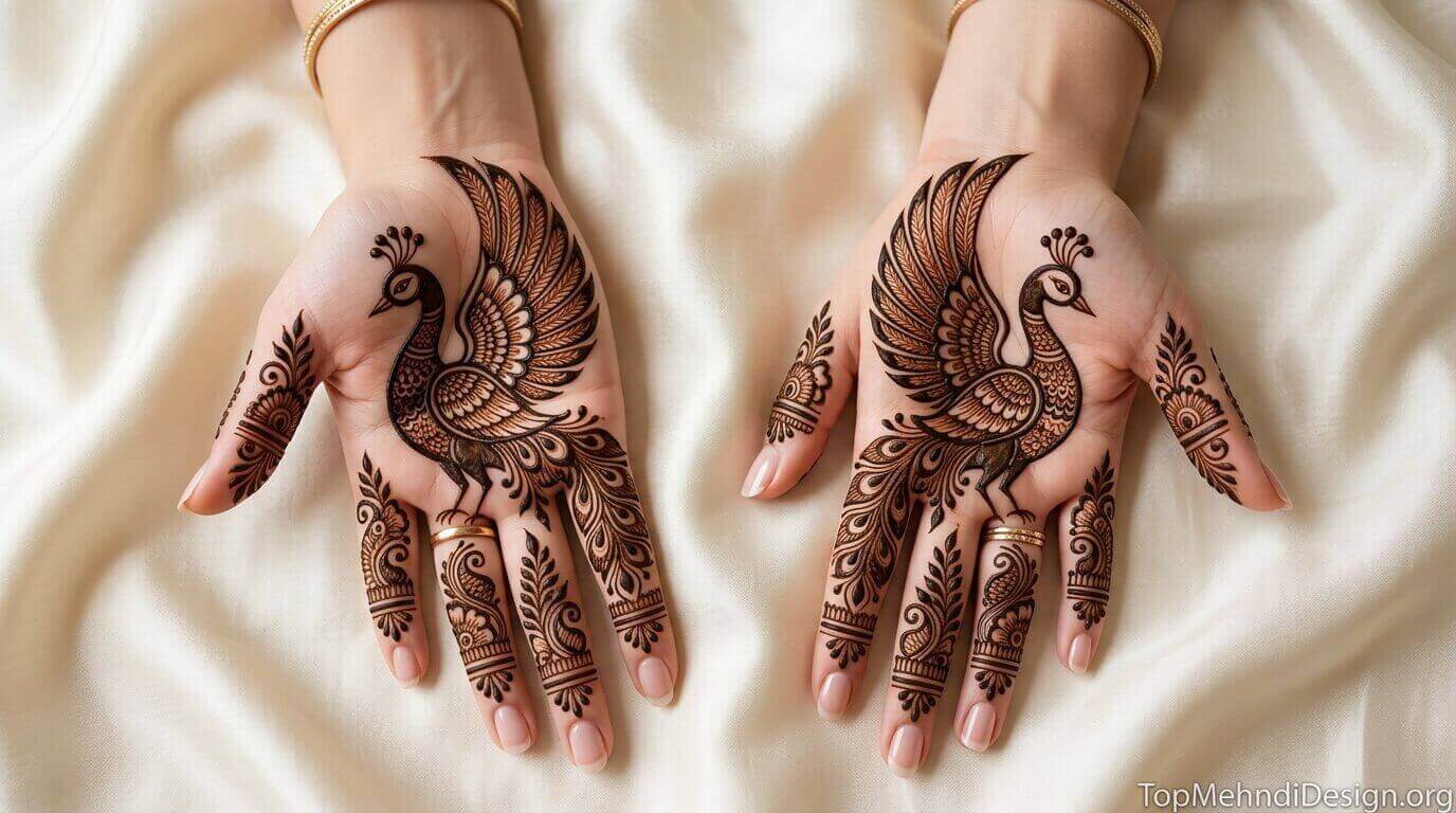 Peacock Mehndi Design for Eid ul Adha 2026
