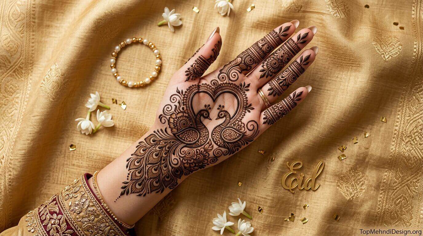 Peacock Mehndi Design for Eid ul Adha 2026