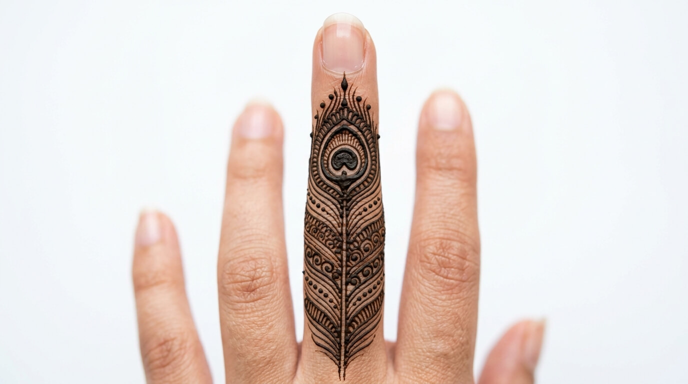 Finger Mehndi Design Simple 2026