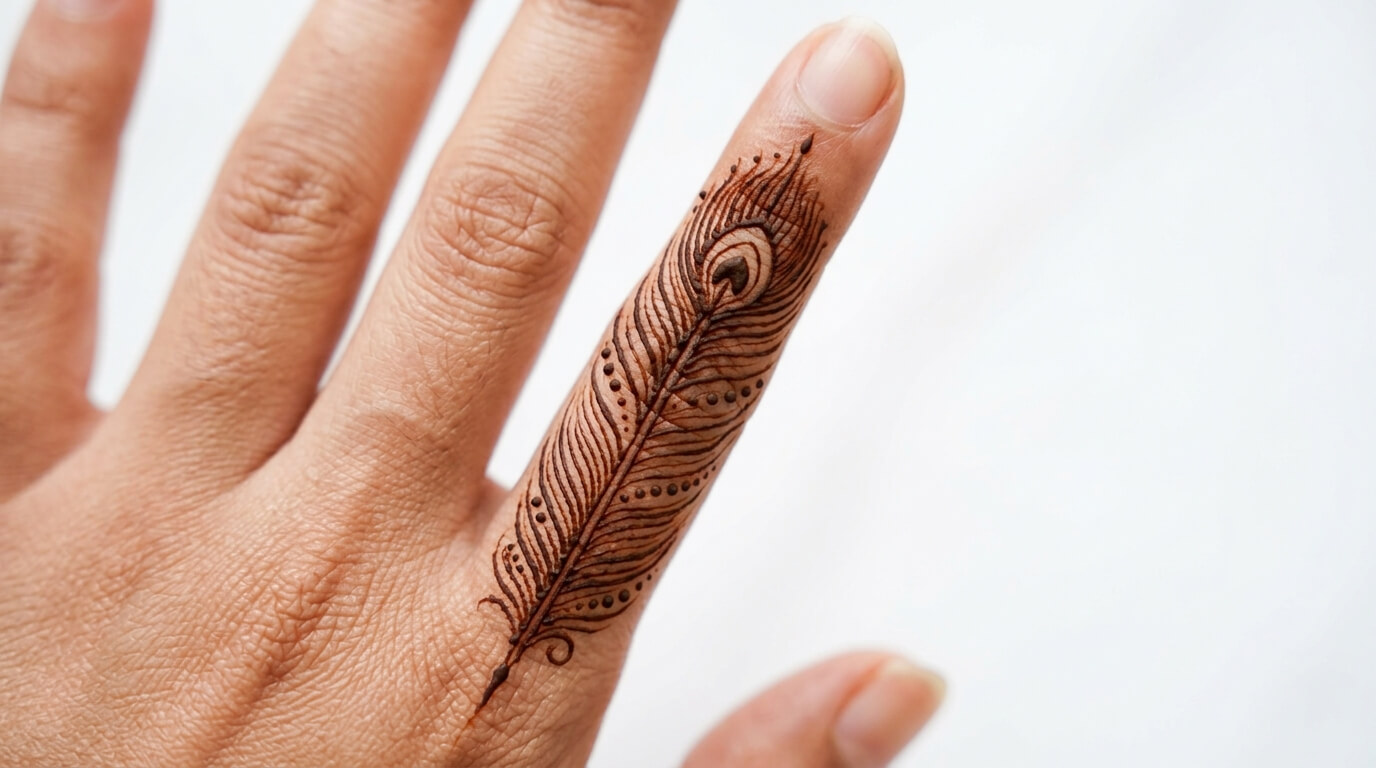 Finger Mehndi Design Simple 2026
