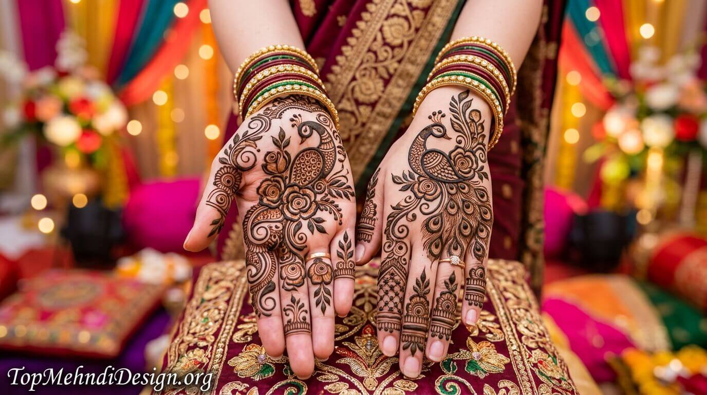 Rose Mehndi Design for Eid ul Adha 2026