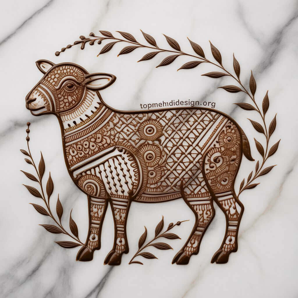 Sheep Mehndi Design for Eid ul Adha 2026