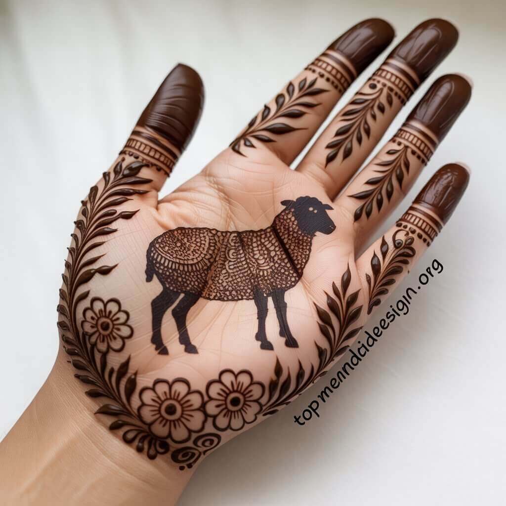 Sheep Mehndi Design for Eid ul Adha 2026