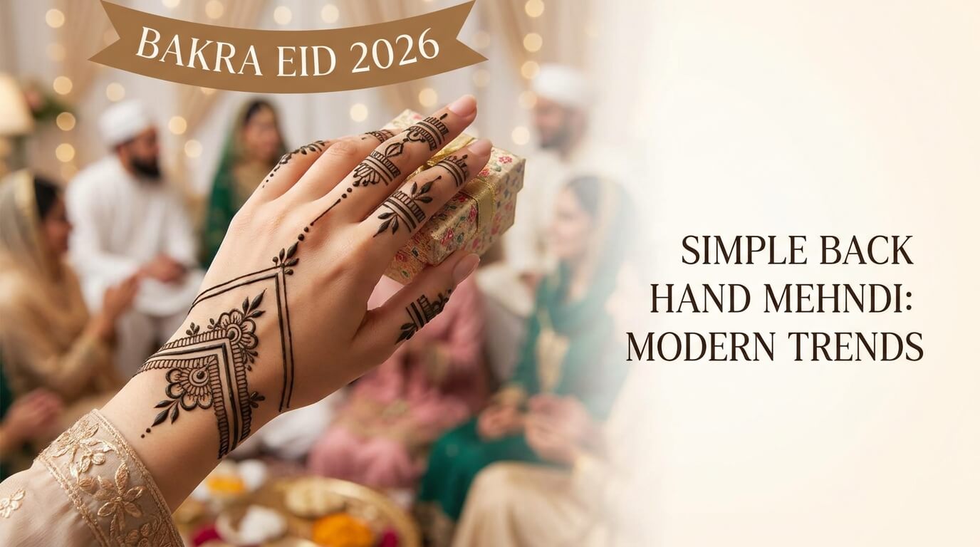 Bakra Eid Mehndi Design Simple Back Hand 2026