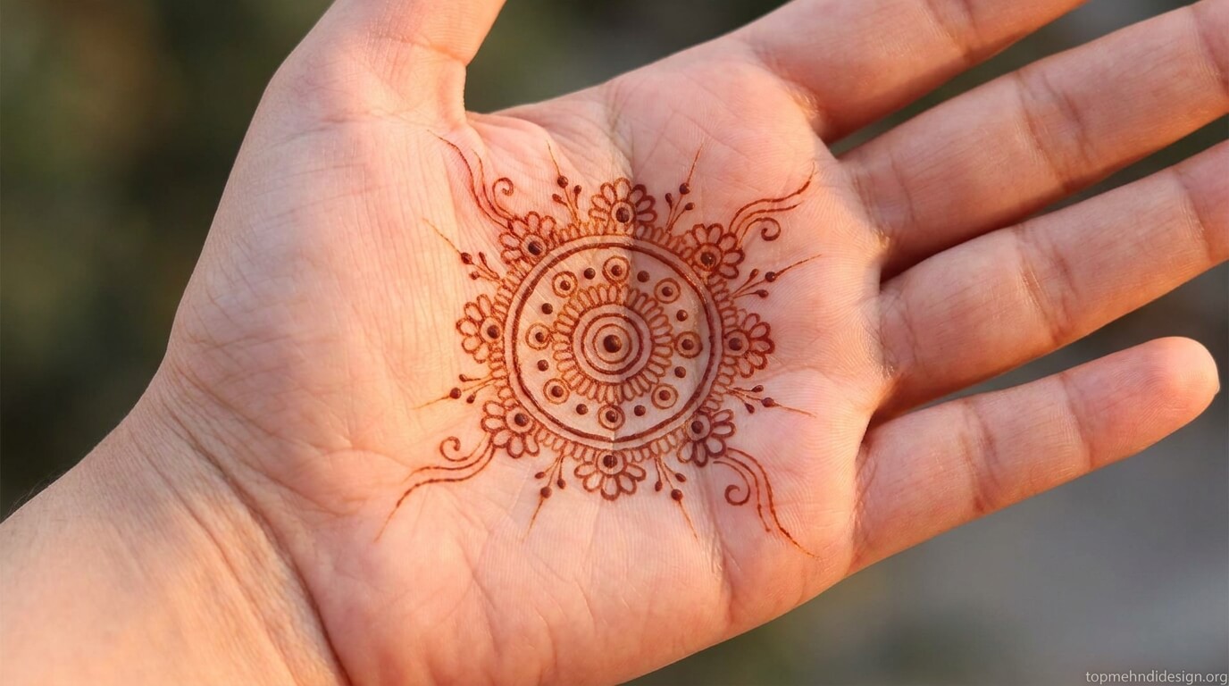 Bakra Eid Mehndi Design Simple Front Hand 2026