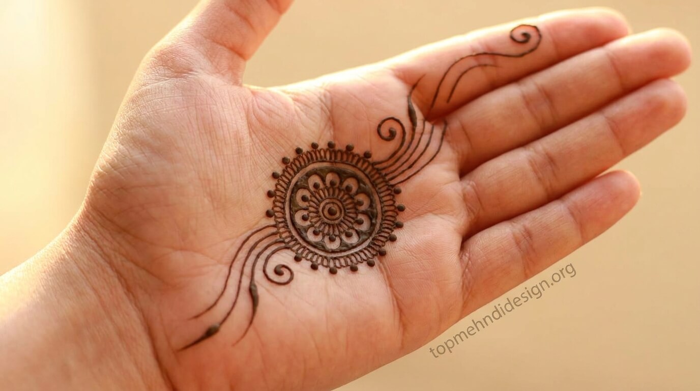 Bakra Eid Mehndi Design Simple Front Hand 2026