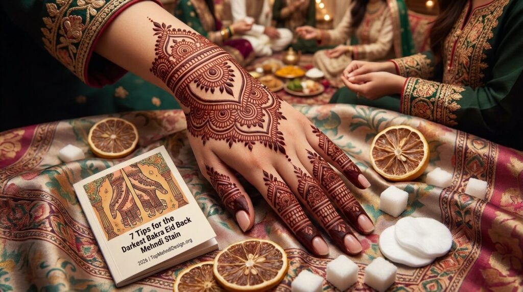 Bakra Eid Mehndi Design Simple Back Hand 2026