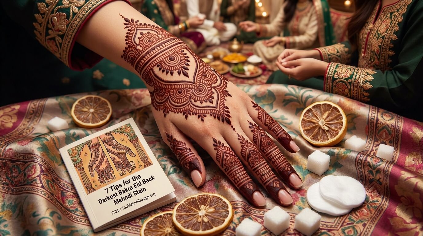 Bakra Eid Mehndi Design Simple Back Hand 2026