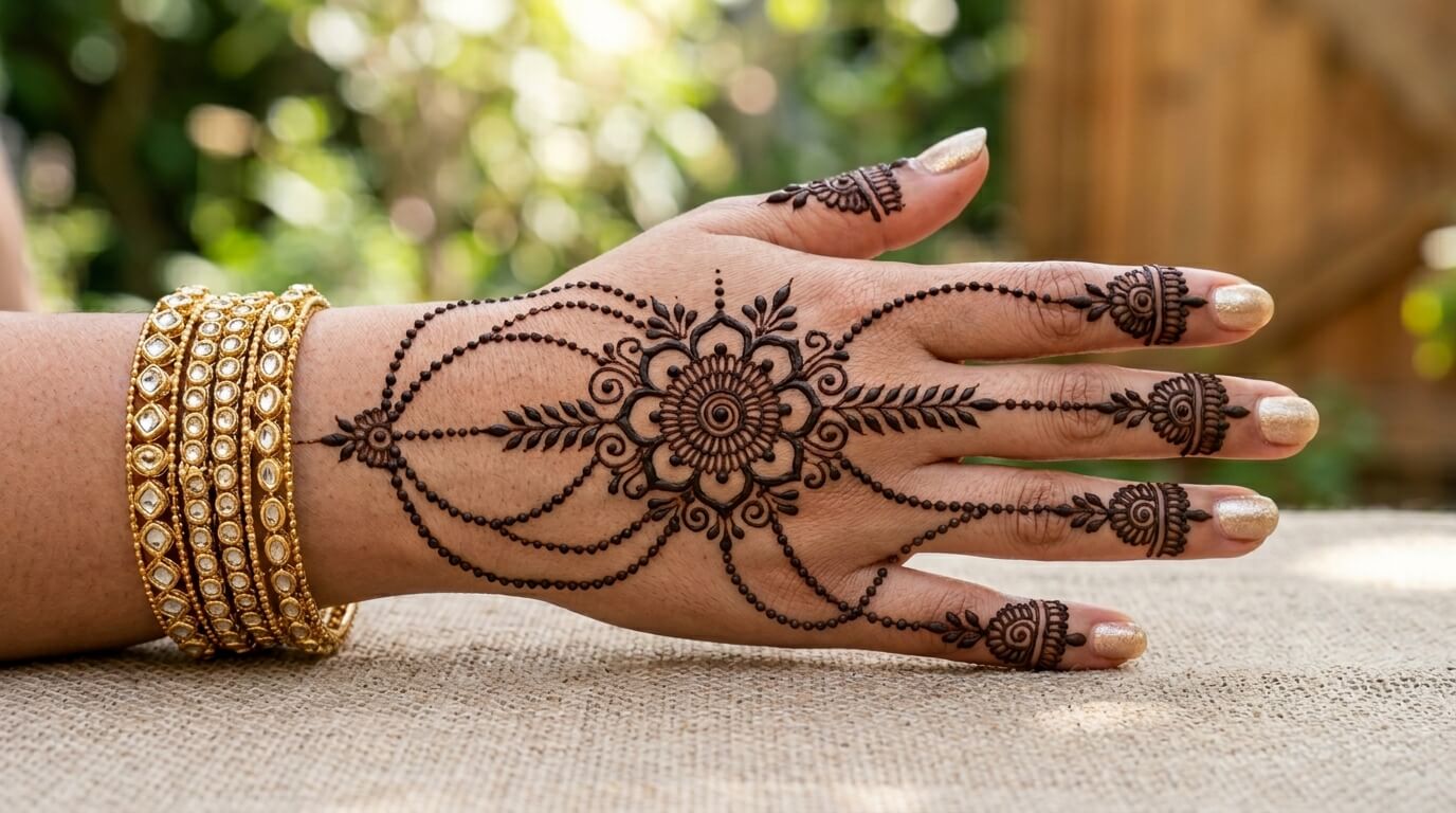 Finger Mehndi Design Simple 2026