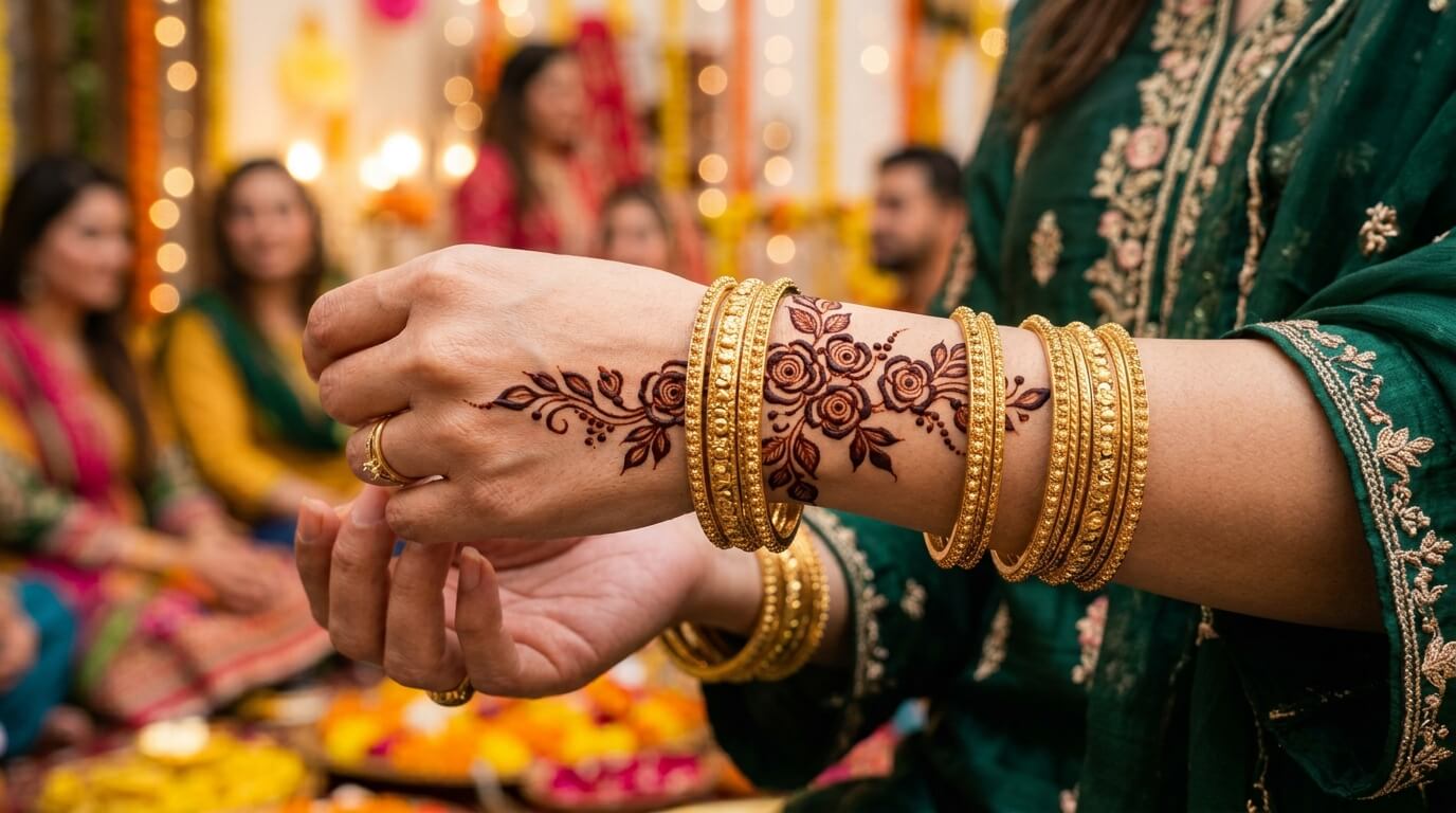 Bakra Eid Mehndi Design Wrist 2026