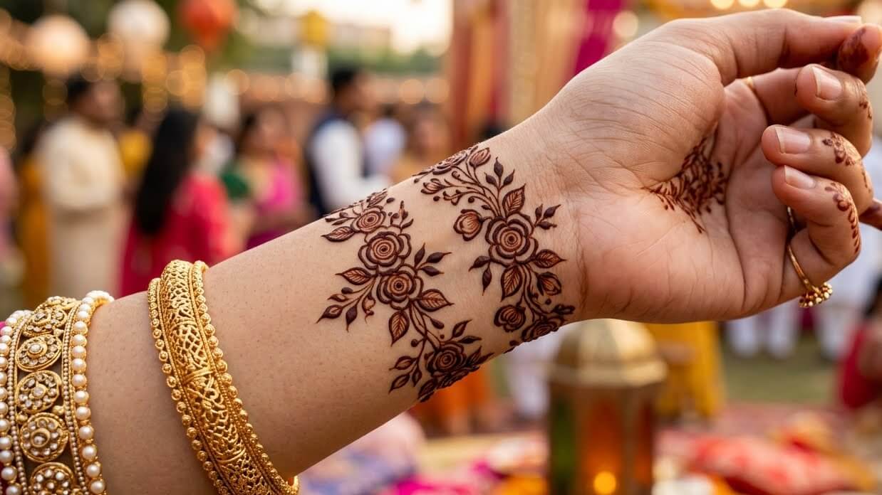 Bakra Eid Mehndi Design Wrist 2026