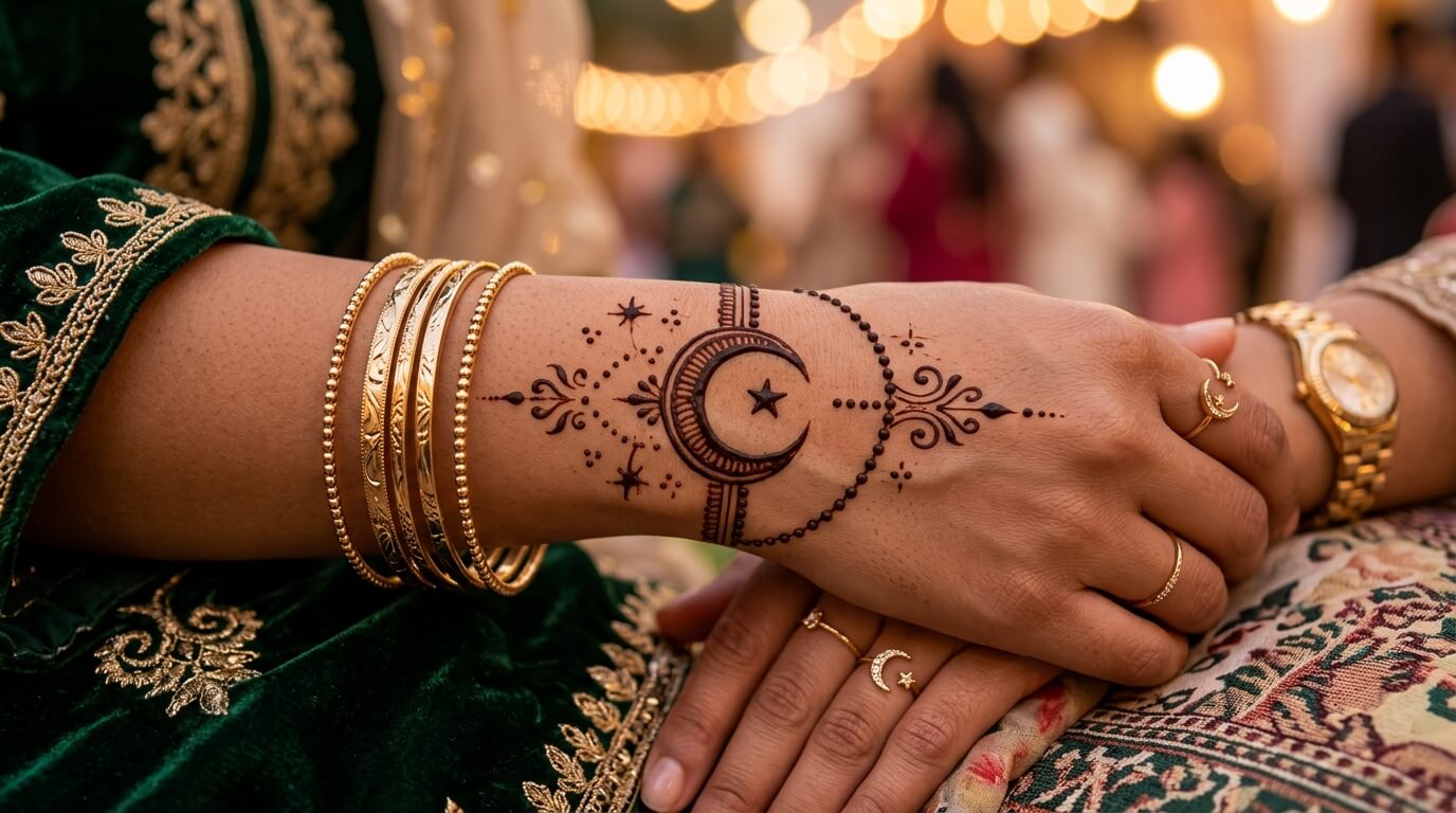 Bakra Eid Mehndi Design Wrist 2026