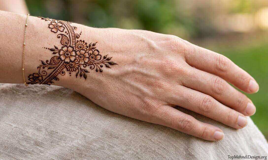 Wrist Mehndi Design Simple 2026