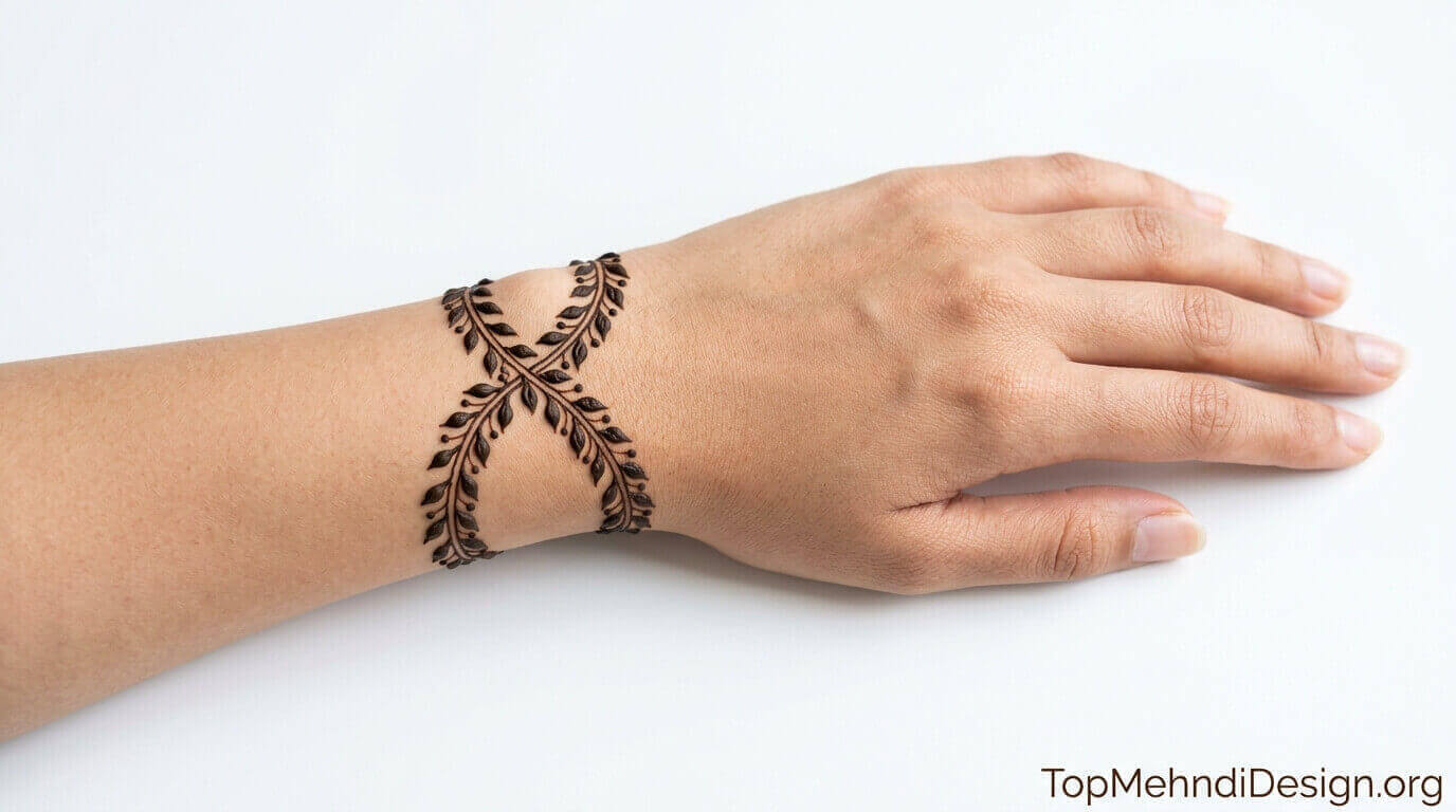 Wrist Mehndi Design Simple 2026