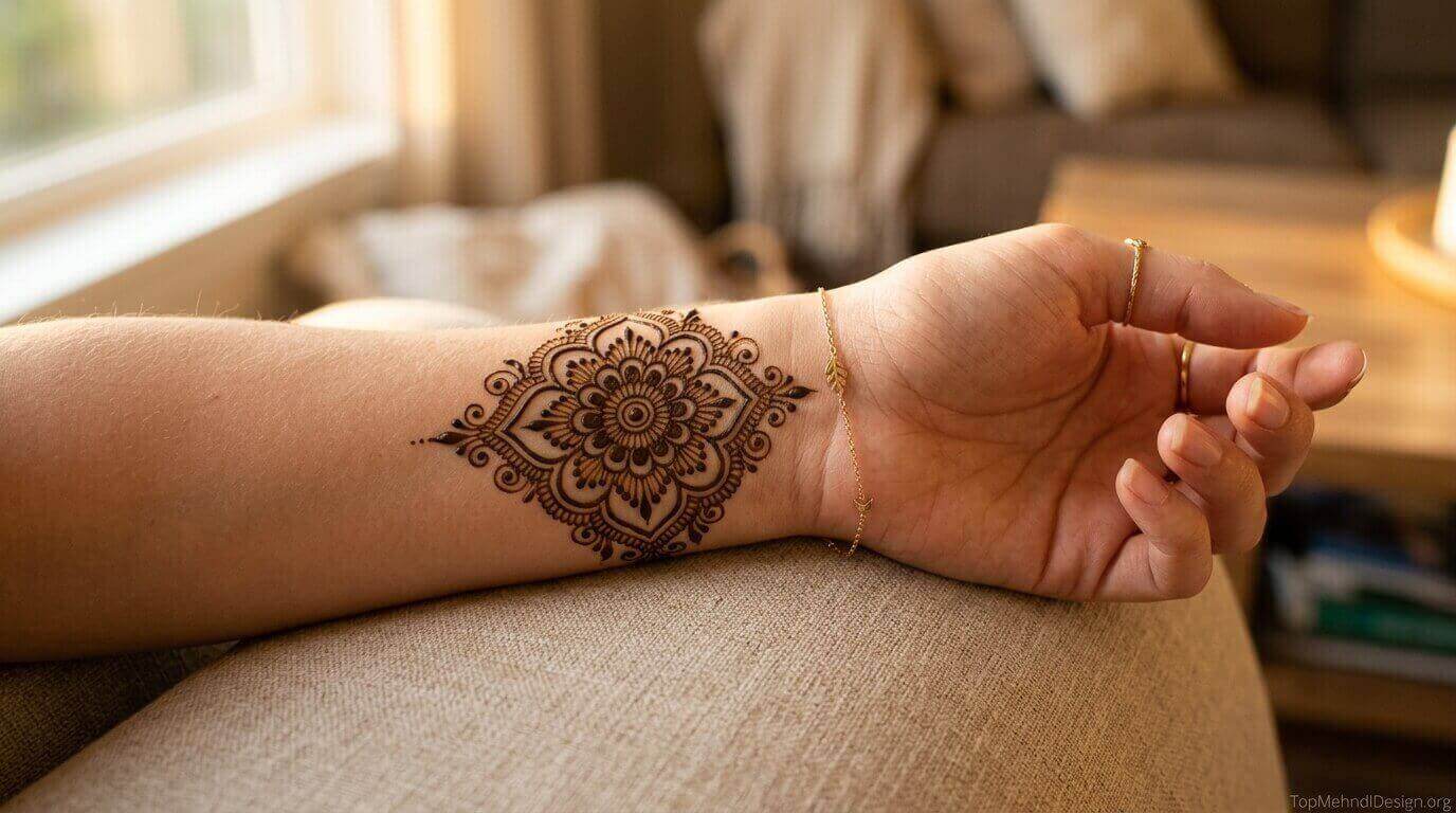 Wrist Mehndi Design Simple 2026