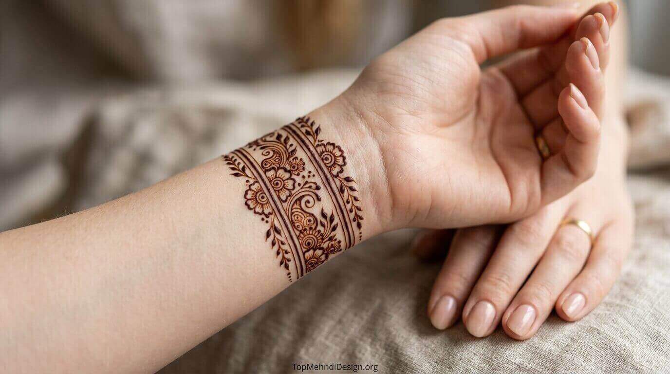 Wrist Mehndi Design Simple 2026
