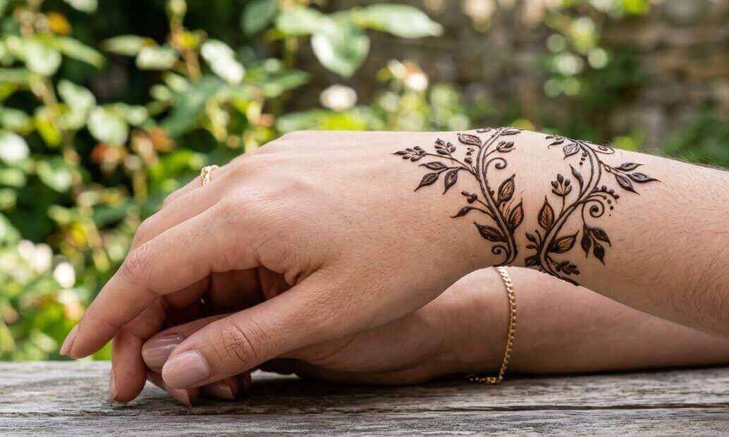 Wrist Mehndi Design Simple 2026