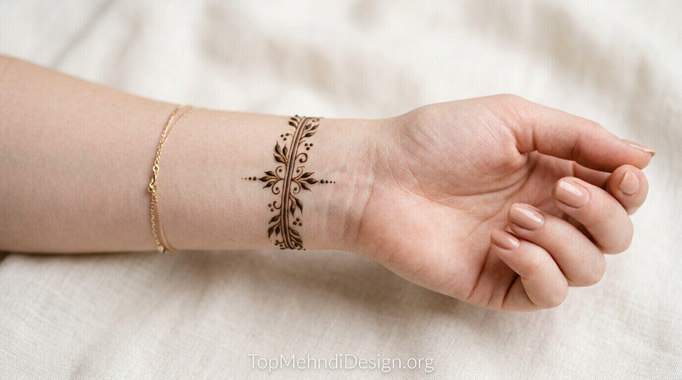 Wrist Mehndi Design Simple 2026