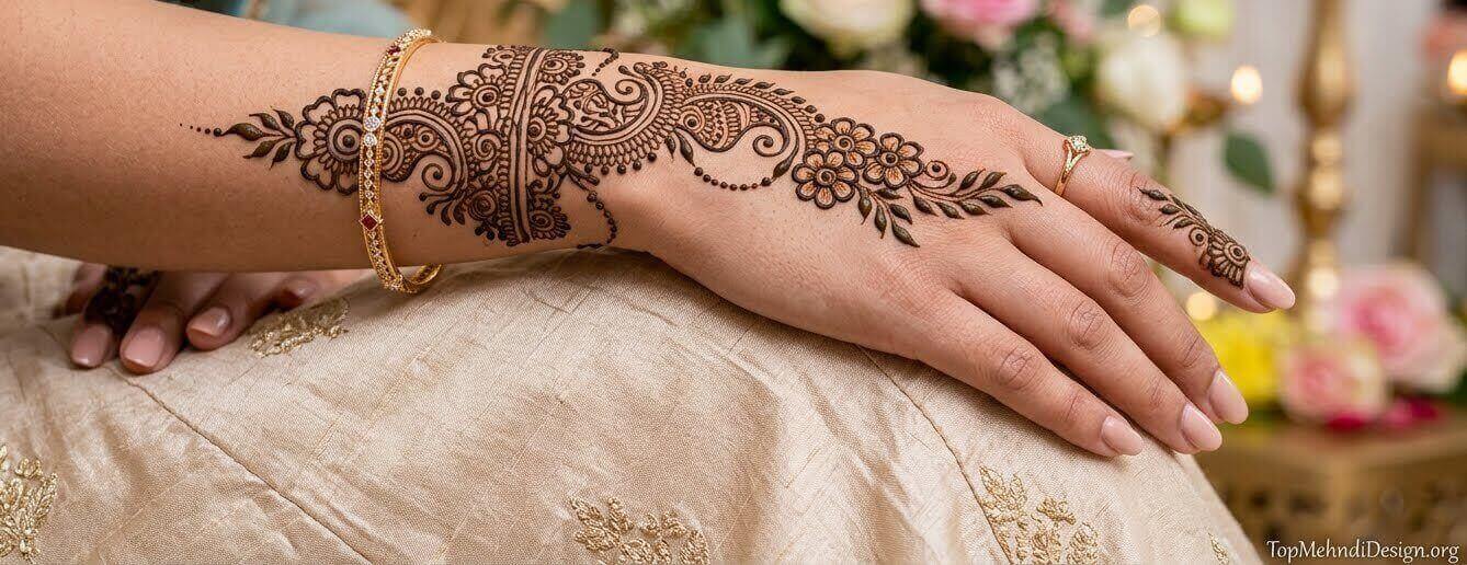 Wrist Mehndi Design Simple 2026