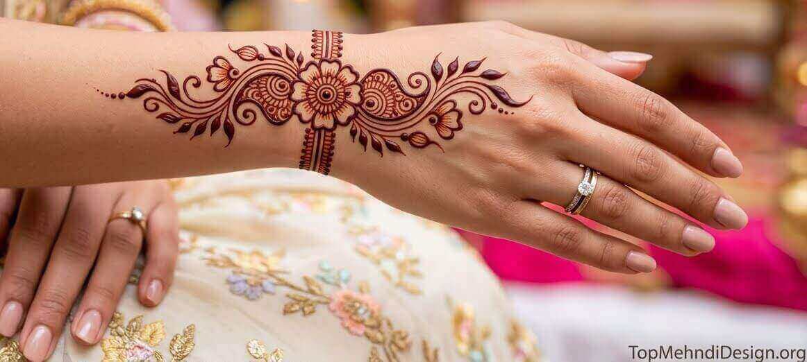 Wrist Mehndi Design Simple 2026