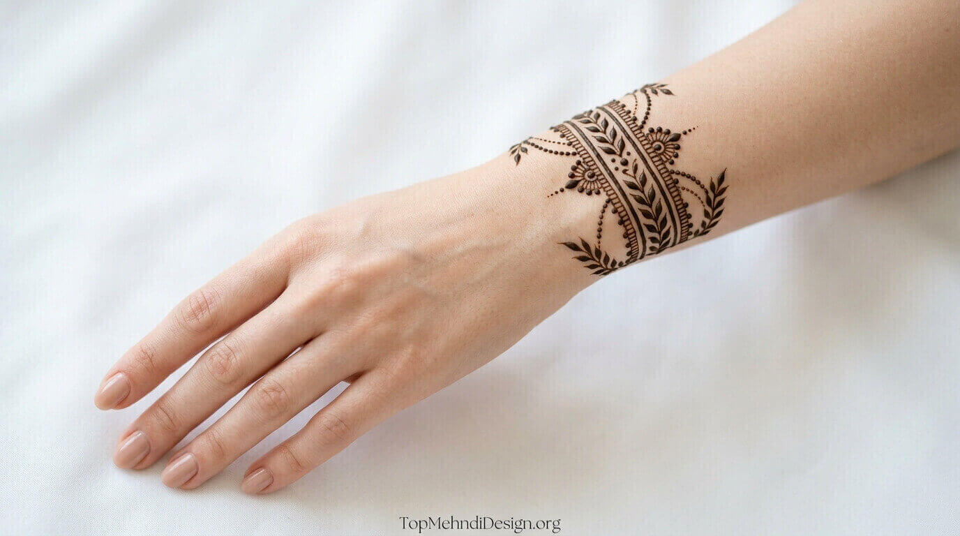 Wrist Mehndi Design Simple 2026