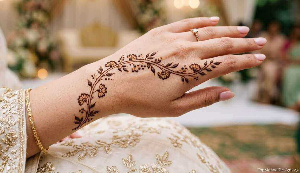 Wrist Mehndi Design Simple 2026