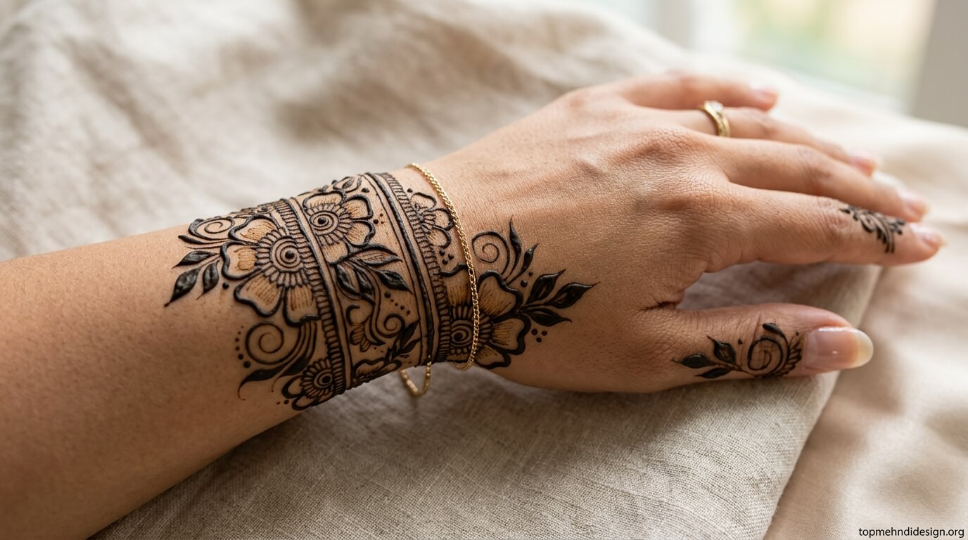 Bakra Eid Mehndi Design Wrist 2026