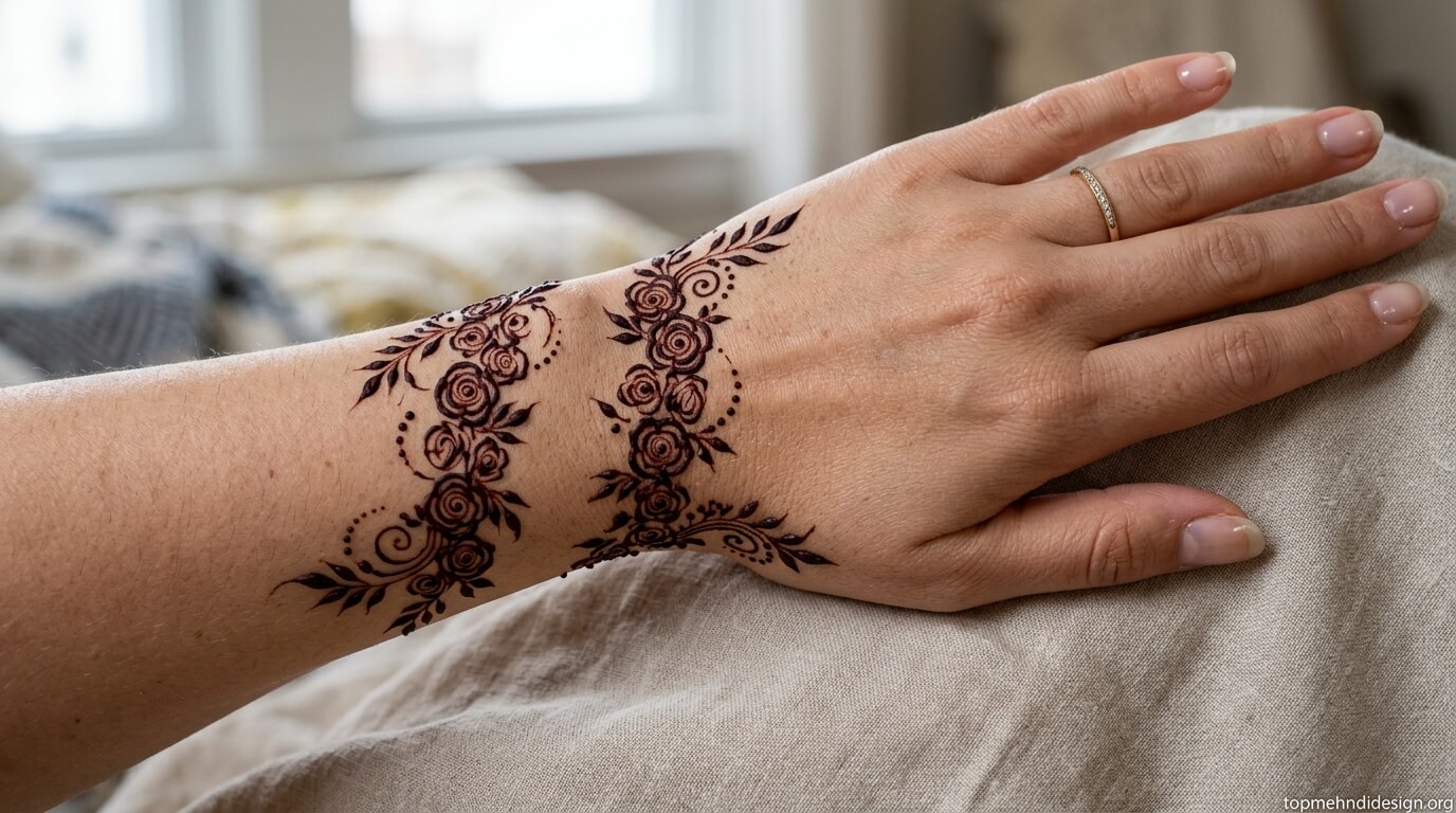 Bakra Eid Mehndi Design Wrist 2026