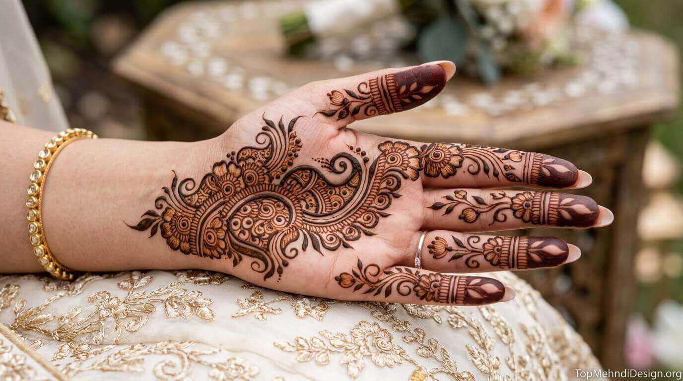 Easy Arabic Mehndi Design for Back Hand 2026