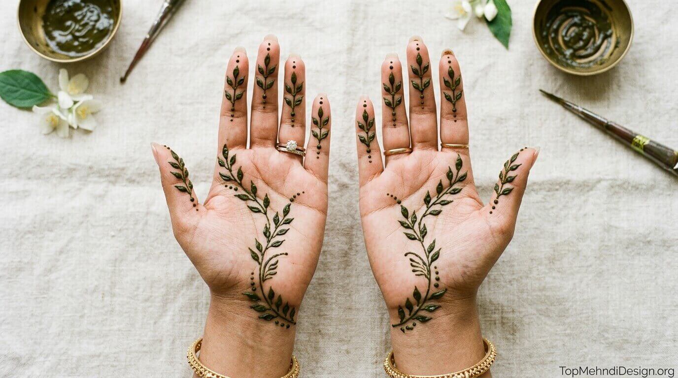 Easy Arabic Mehndi Design for Back Hand 2026