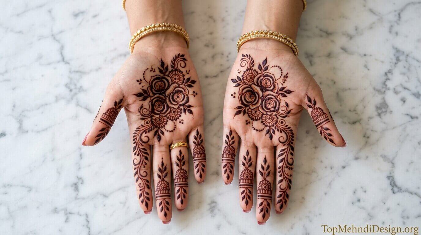 Easy Arabic Mehndi Design for Back Hand 2026