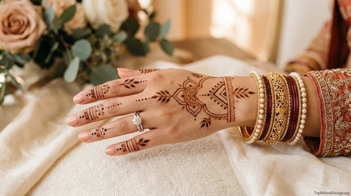 Easy Arabic Mehndi Design for Back Hand 2026