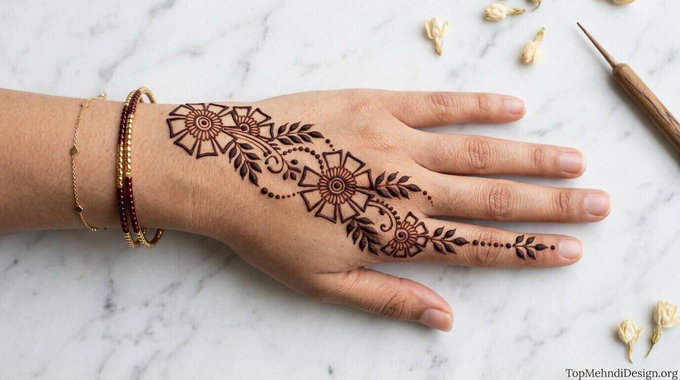 Simple Mehndi Design for Bride 2026