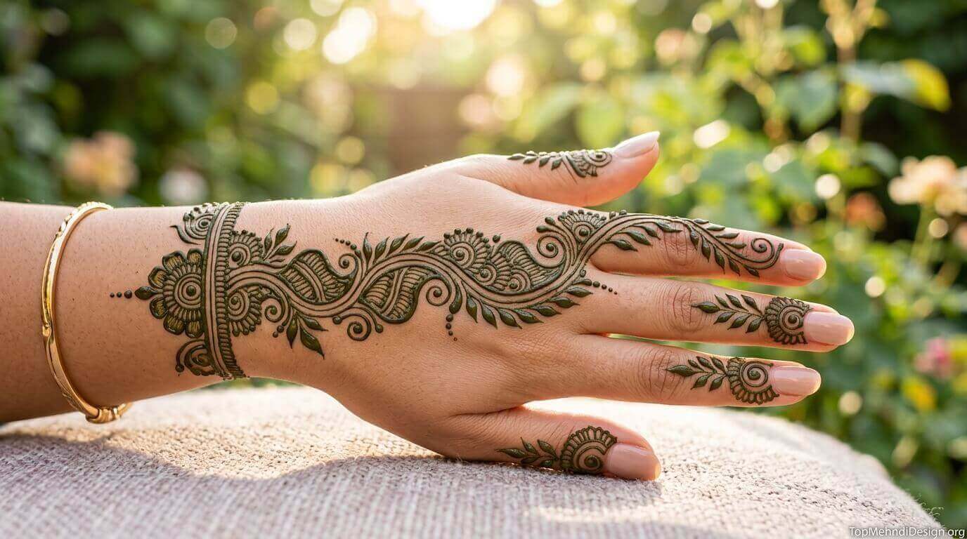 Simple Mehndi Design for Bride 2026
