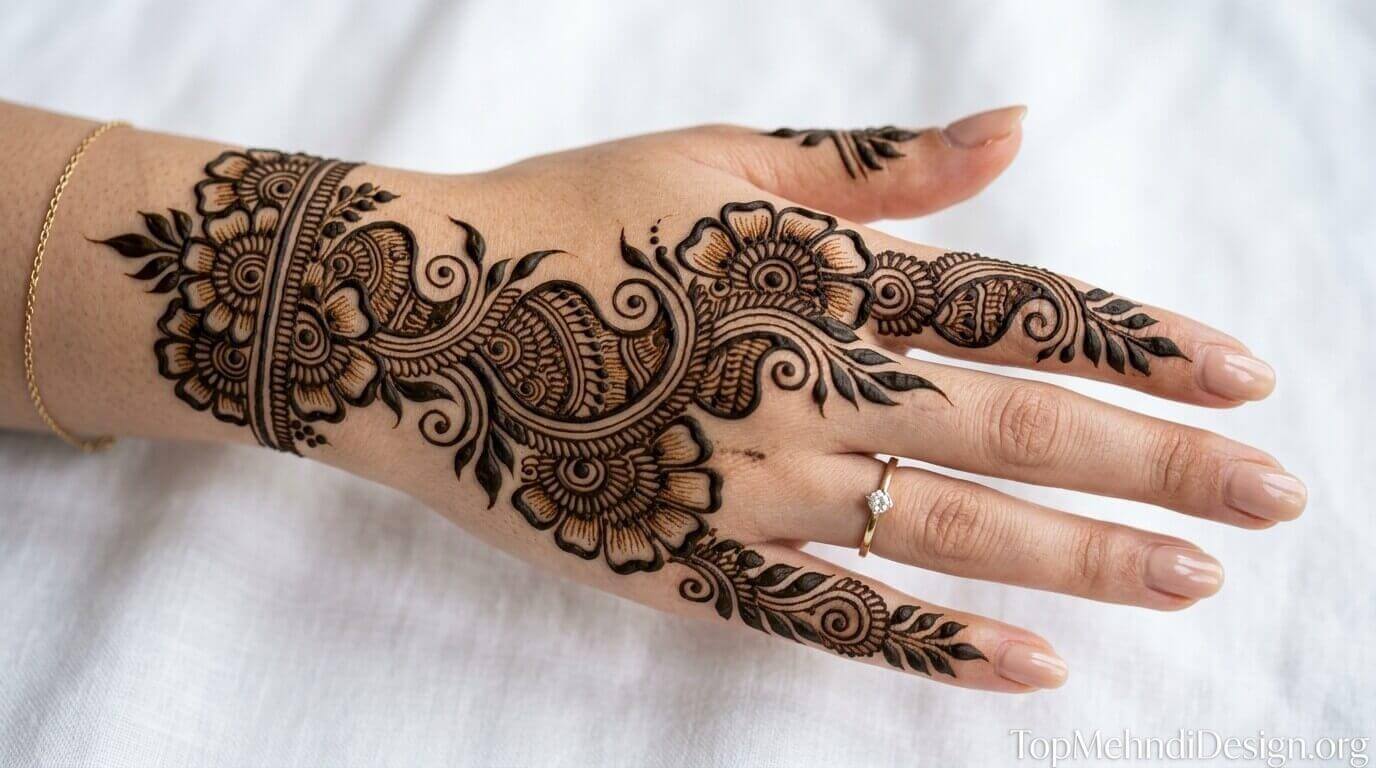 Simple Mehndi Design for Bride 2026